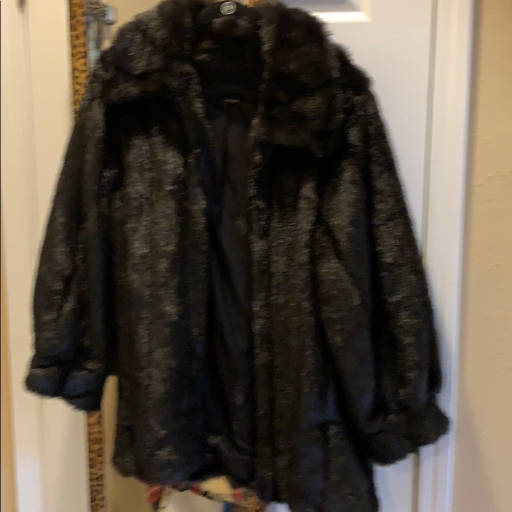 Faux fur coat